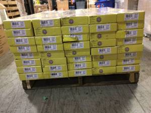 40 Boxes Lakeshore Pecan 7 mm Thick x 7-23 in. Wide x 50-58 in. Length Laminate Flooring (24.17 sq. ft.  case) by TrafficMaster Customer Returns See Pictures