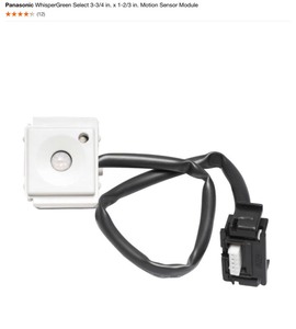 lot 33 image: PANASONIC WHISPERGREEN SELECT 3-34 IN. X 1-23 IN. MOTION SENSOR MODULE. SEE PICTURES