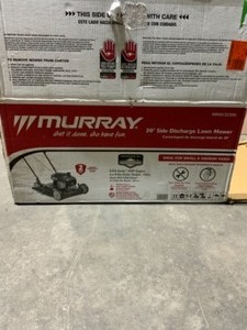 lot 39 image: MURRAY 20 IN. 125 CC BRIGGS & STRATTON GAS WALK BEHIND PUSH MOWER. SEE PICTURES