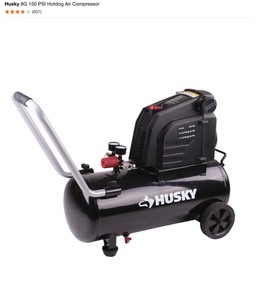 lot 46 image: HUSKY 8G PSI HOTDOG AIR COMPRESSORS. SEE PICTURES