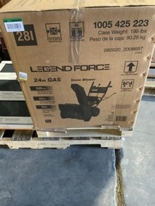lot 48 image: LEGEND FORCE 24 IN. TWO-STAGE GAS SNOW BLOWER WITH ELECTRIC START. SEE PICTURES