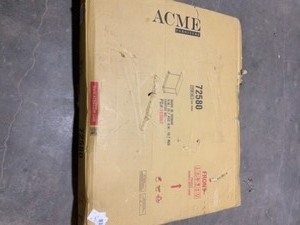 lot 75 image: ACME FURNITURE KITE WHITE BAR WITH FOOT RAILING. SEE PICTURES