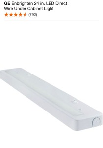 GE ENBRIGHTEN 24 IN. & 12 IN. LED DIRECT WIRE UNDER CABINET LIGHT. SEE PICTURES