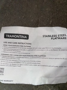 TRAMONTINA FIRENZE 20-PIECE 1810 STAINLESS STEEL FLATWARE SET. SEE PICTURES