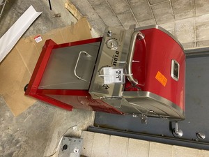 Deluxe 2-Burner Propane Gas Grill in Red Newhas small spot as picture shows