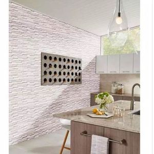 Arctic White 3D Ledger Panel 6 in. x 24 in. Honed Marble Wall Tile (10 cases  60 sq. ft.  pallet)