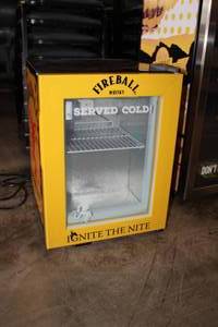 lot 104 image: Fireball Whisky Beverage Cooler 16Wx17Dx21H