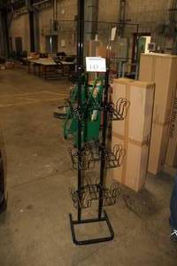 lot 143 image: Metal Display Black 24Wx15Dx70H