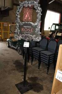 lot 146 image: Anything Rose Apothic Display 25Wx16Dx86H