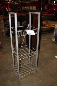 lot 138 image: Metal Display 3-tier 17-12Wx13Dx53-12H