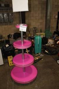 lot 134 image: Cascade Display 4-tier Pink 30Dx80H