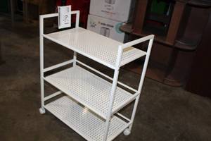 lot 179 image: Cart 3-tier White 25-12Lx 12-12Wx29-12H
