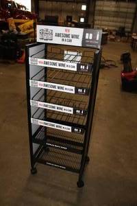lot 161 image: Smith Wines Display Cart 18-12Wx13-12Dx50H