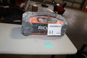 lot 61 image: Ridgid Work Radio ACDC R84087