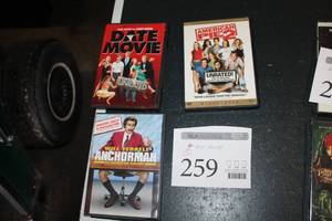lot 259 image: Lot of (3) DVD Movies  with Date Movie, American Pie 2, Anchorman
