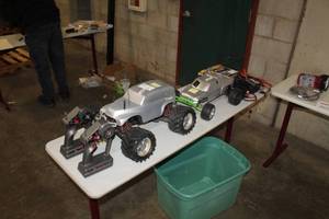 lot 262 image: Lot of (2) RC Trucks  with Controllers (x2), Chargers (x3)