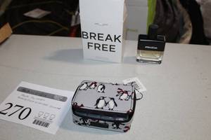 lot 270 image: Vera Bradley Travel Pill Case, Break Free American Eagle Outfitters Cologne 1.7oz