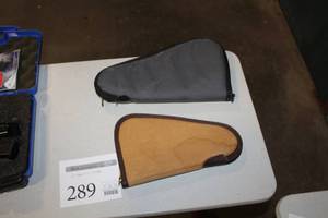 lot 289 image: Lot of (2) Hand Gun Soft Cases