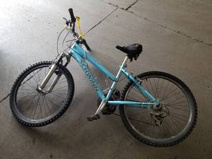 lot 702 image: Schwinn Ranger Womens 19 21-speed Trail Bike with 16 Teal Frame