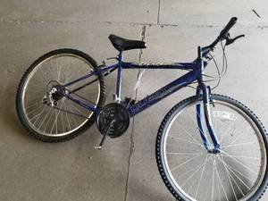 lot 703 image: Escape Quest Mens 21 15-speed Trail Bike with 19 BlackBlue Frame