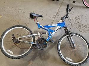 lot 755 image: Next Power Climber Mens 21 18-speed Trail Bike with 15 Blue Frame