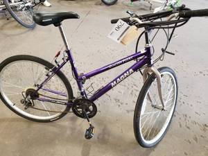 lot 790 image: Magna Glacier Point Womens 25 12-speed Trail Bike with 19 Purple Frame