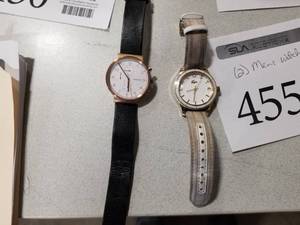 lot 455 image: Lot of (2) Mens Wrist Watches  with Skagen, Lacoste