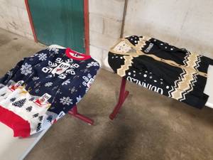 lot 335 image: Lot of (2) Ugly Sweaters  with Guiness, Lite