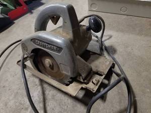 lot 409A image: Vintage Craftsman Circular Saw