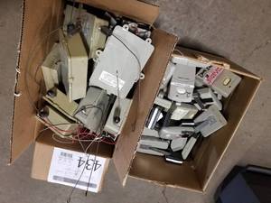 lot 434 image: Lot of (Approximately 24) Commercial Remote Garage Door Opener Transmitters and Receivers (in 2 boxes)