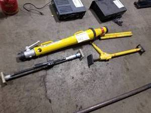 lot 382 image: Firefighting Equipment  with Angus Foamaster, Super Vac Door Bar, Super Vac Drill, Extension Bars