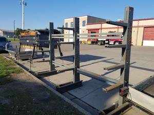 lot 10 image: Metal Industrial Storage Rack 5-tier 140Lx94H