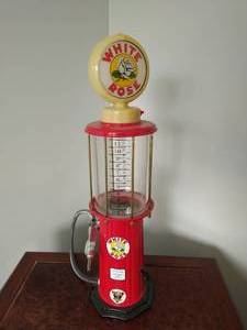 lot 146 image: White Rose Gas Pump Serving Station for Bar