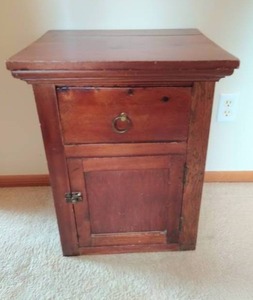 lot 185 image: Wood Nightstand