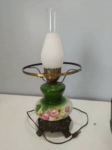 lot 260 image: Hurricane Lamp With Missing Shade