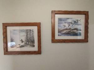lot 142 image: Two Framed Sherm Pehrsom Wild Life Prints