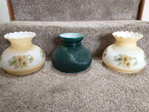 lot 208 image: Three Glass Lamp Shades