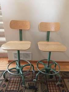 lot 213 image: Pair of Vintage Stools