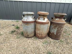 lot 415 image: Three Milk Cans