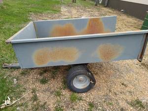 lot 417 image: Gray Metal Trailer