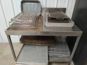 lot 46 image: Collection of Baking Sheets and Racks