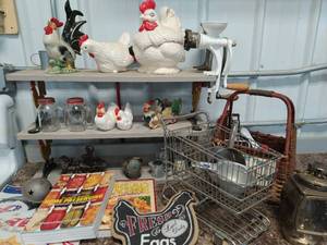 lot 87 image: Collection of Antiques and Farm Dcor