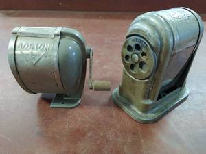 lot 96 image: Two Vintage Boston Pencil Sharpeners