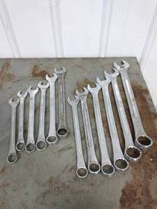 lot 71 image: Collection Of 12 Large Wrenches
