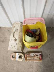 lot 305 image: Snatch Block, Straps, Misc. Hooks and Pulleys