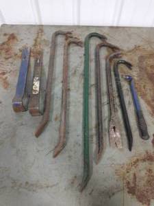 lot 318 image: Collection Of Prybars And Crowbars