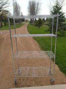 lot 620 image: Metal Rack on Wheels