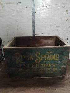lot 649 image: Rock Spring Beverage Company Wooden Crate
