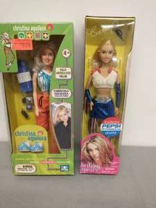 lot 9 image: Britney Spears and Christina Aguilera Dolls