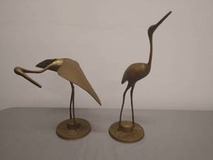 lot 43 image: Pair of Cranes